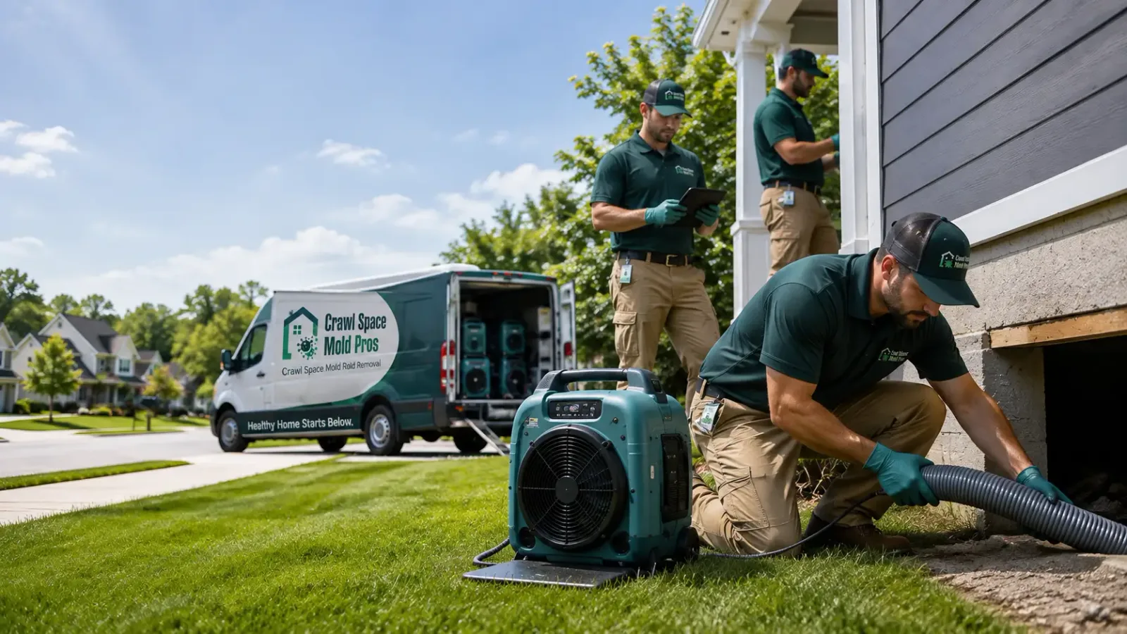 Crawl Space Mold Removal in Higganum, CT